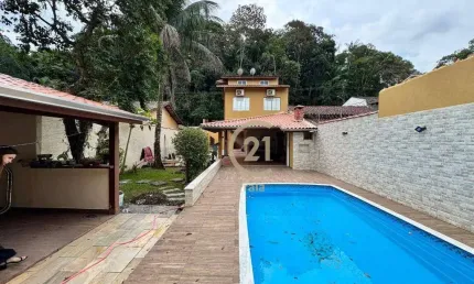 Casa com 3 dormitórios à venda, 148 m² por r$ 750.000,00 - massaguaçu - caraguatatuba/sp