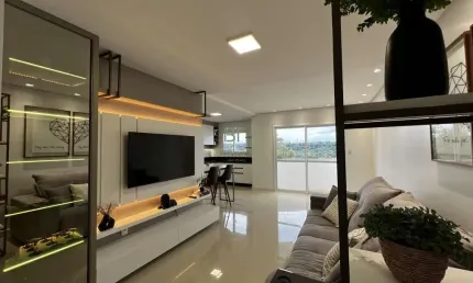 Apartamento semimobiliado no bairro vinhedos com 88m²