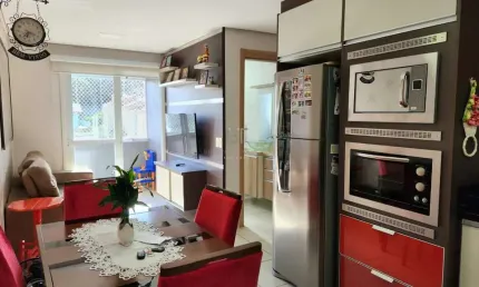APARTAMENTO COM SACADA E CHURRASQUEIRA NO BAIRRO CIDADE NOVA
