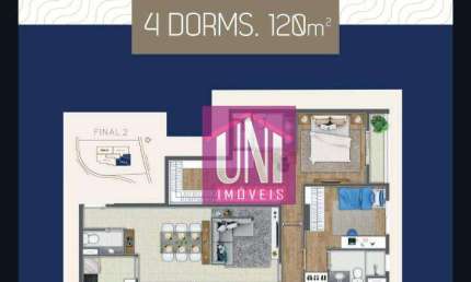 Apartamento com 4 dormitórios à venda, 120 m² por R$ 1.719.510 - Alphaville - Barueri/SP