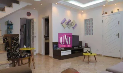 Sobrado com 3 dormitórios à venda, 170 m² por R$ 1.250.000,00 - Parque Jaçatuba - Santo André/SP
