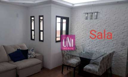 Apartamento com 3 dormitórios à venda, 88 m² por R$ 520.000 - Parque das Nações - Santo André/SP