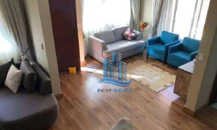 Sobrado com 3 dormitórios para alugar, 194 m² por R$ 7.120,00/mês - Campestre - Santo André/SP