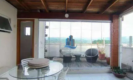 Cobertura com 3 dormitórios à venda, 164 m² por r$ 899.000 - nova gerty - são caetano do sul/sp