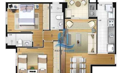 Apartamento com 2 dormitórios à venda, 70 m² por R$ 683.000,00 - Fundação - São Caetano do Sul/SP