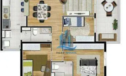 Apartamento com 3 dormitórios à venda, 83 m² por r$ 795.200,00 - rudge ramos - são bernardo do campo/sp