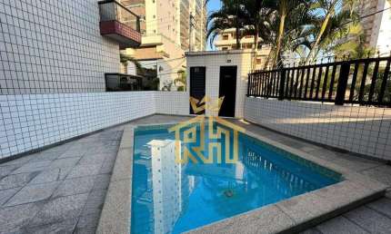 Apartamento com 1 dormitório à venda, 50 m² por R$ 265.000,00 - Vila Guilhermina - Praia Grande/SP
