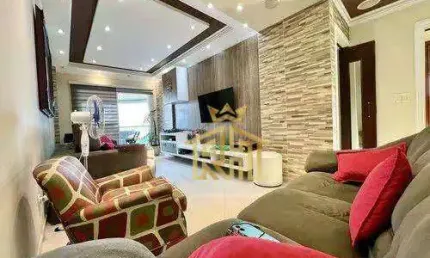 Apartamento de 3  quartos, 3 suítes no bairro de Guilhermina em Praia Grande - SP - Vista Mar