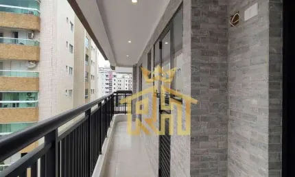 Apartamento 2 quartos, 1 suíte no bairro de Vila Tupi - Praia Grande - Novo