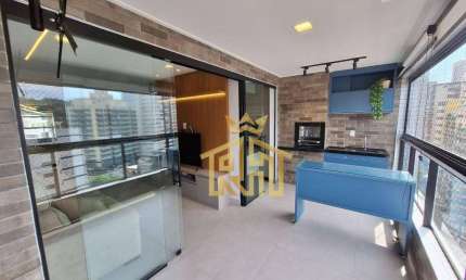 Lindo apartamento Semi-mobiliado no Canto do Forte -  03 Suítes - Varanda Gourmet - vista mar - Lazer Completo - 2 vagas privativas