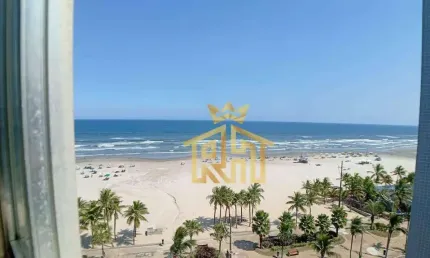 Apartamento de 1 quarto no bairro de vila mirim  em praia grande - sp - vista mar