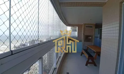 Apartamento de 3 dormitórios (1 suíte) na aviação em praia grande - sp - vista mar