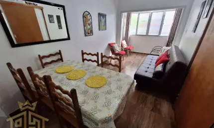 Apartamento Mobiliado - 1 dormitório espaçoso - 1 vaga coletiva - Vila Tupi - Praia Grande