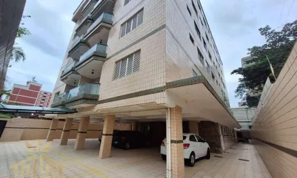 Apartamento 02 dormitórios - sacada - 1 vaga - Vila Tupi - Praia Grande