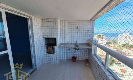 Apartamento 02 Dormitórios (01 Suíte) - Varanda com churrasqueira vista mar - Lazer - 1vaga - Aviação - Praia Grande