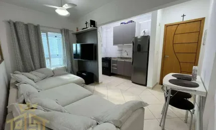 Apartamento de 2 dormitórios (1suíte) no bairro de Vila Guilhermina em Praia Grande - SP