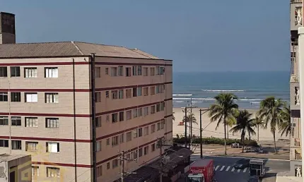 Apartamento de 2 quartos no bairro de vila tupi em praia grande - sp - vista mar