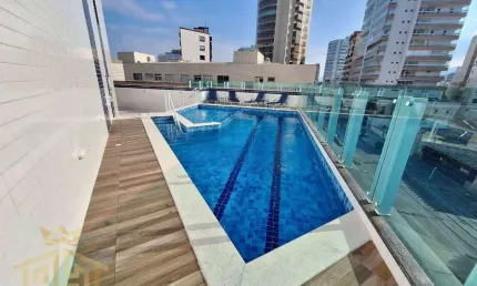 Apartamento Novo - 02 dorms (01 Suíte) - sacada gourmet - Lazer - 1 vaga - Caiçara - Praia Grande