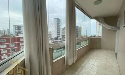 Apartamento 02 dormitórios (01 suíte) - sacada - lazer - 1  vaga - vila mirim - praia grande