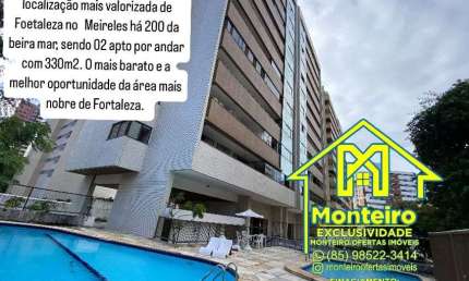 Oportunidade mega apartamento área nobre no Meireles com preço de ocasião para investir ou morar bem