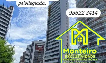 A melhor oferta e oportunidade de um ótimo apto na área mais nobre e valorizada e privilegiada
