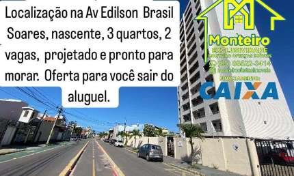 Oferta de um ótimo apto projetado excelente localização av Edilson Brasil Soares
