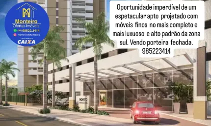 Oportunidade única lindo apto luxo e alto padrão condomínio mais completo parque del sol