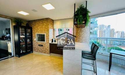 Apartamento com 3 dormitórios à venda, 222 m² por R$ 4.500.000,00 - Jardim Anália Franco - São Paulo/SP