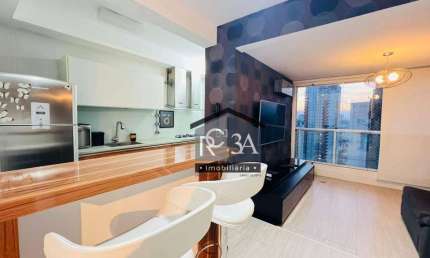 Apartamento com 1 dormitório para alugar, 52 m² por R$ 5.366,23 - Jardim Anália Franco - São Paulo/SP