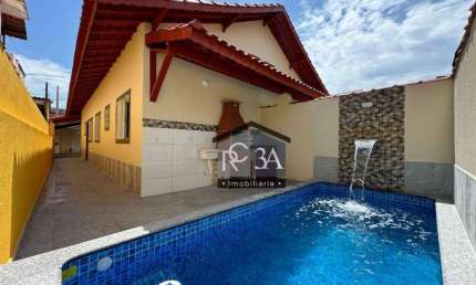 Casa com 2 dormitórios à venda, 77 m² por R$ 349.900 - Jussara - Mongaguá/SP