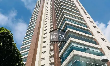 APARTAMENTO EDIFICÍO TORRE DE GRECCO NO TATUAPÉ COM 3 SUITES, 4 VAGAS  Apartamento Anália Franco totalmente mobiliado e decorado fino acabamento inter