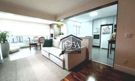 Apartamento para vender com 118m², varanda goumet com churrasqueira carvão. Rua Vale Formoso, Tatuapé - São Paulo/SP
