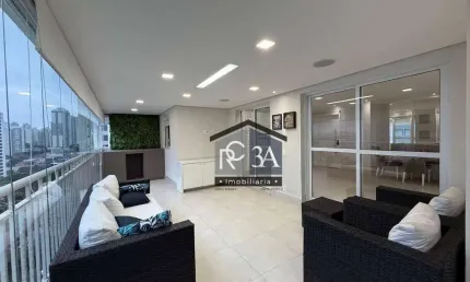 Apartamento com 3 dormitórios à venda, 122 m², 3 vagas - jardim anália franco - são paulo/sp