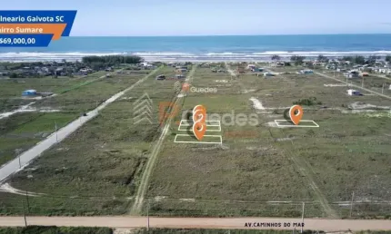Terrenos à Venda no Bairro Sumaré – Balneário Gaivota/SC