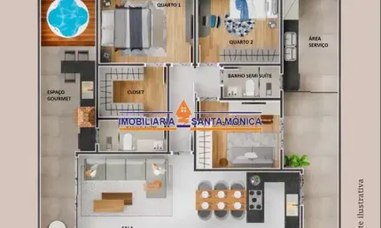 Apartamento com 3 quartos à venda em Itapoã, Belo Horizonte  por R$ 1.275.000
