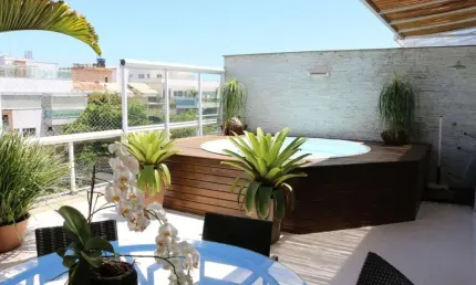 Cobertura para Venda na General de Carvalho, Recreio 3 suítes com 310m, 2 vagas
