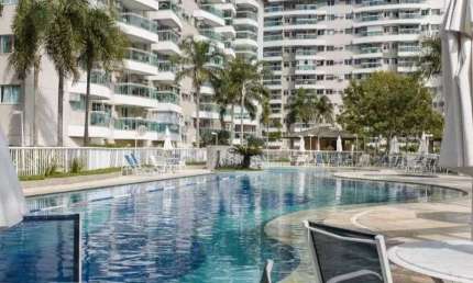 Barra Sunday, 2 quartos com 65m, mobiliado. Barra Olimpica. Lazer completo.