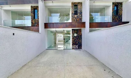 Casa Moderna e Imponente c/ 3 quartos à venda, 110m² construídos, 2 Vagas de garagem, bairro Santa Branca / Pampulha – Belo Horizonte