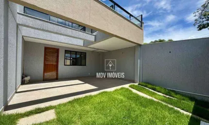 Casa Moderna e Imponente c/ 3 quartos, suite, possui 155m², 2 Vagas de garagem, bairro Vila Cloris / Belo Horizonte-MG