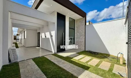 Casa 3 Quartos c/ suíte e belíssimo espaço gourmet, 100m² de área construída, bairro Portal do Sol – Lagoa Santa