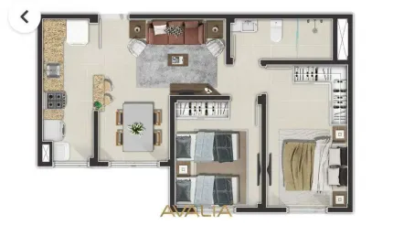 Apartamento com 2 quartos à venda no Jardim Residencial Veneza, Indaiatuba 