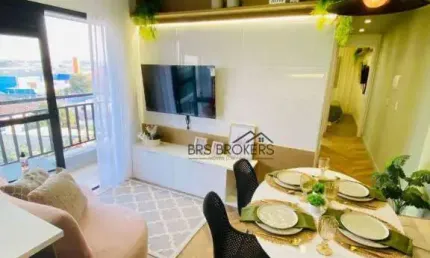 Apartamento com 2 dormitórios à venda, 49 m² por R$ 412.230,00 - Vila das Palmeiras - Guarulhos/SP