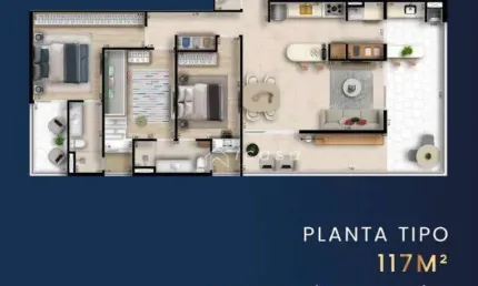 Apartamento com 3 dormitórios à venda, 117 m² por R$ 853.560 - Esplanada Independência - Taubaté/SP