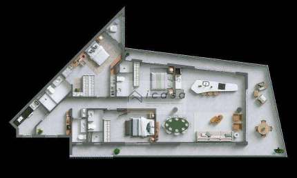 Apartamento com 3 dormitórios à venda, 169 m² por R$ 4.033.000 - Itaguá - Ubatuba/SP