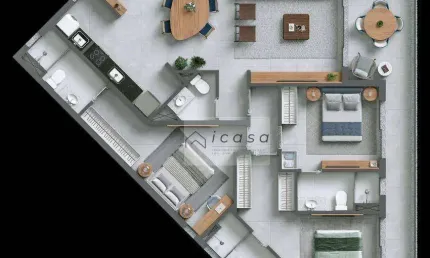 Apartamento com 3 dormitórios à venda, 117 m² por R$ 3.016.000 - Itaguá - Ubatuba/SP