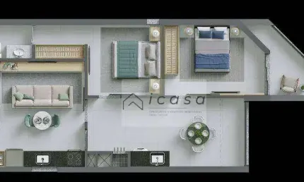 Apartamento com 2 dormitórios à venda, 70 m² por r$ 1.507.000,00 - itaguá - ubatuba/sp
