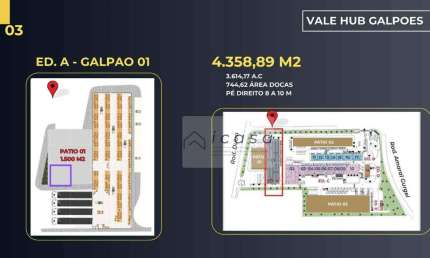Galpão para Locacao com 4.360,00m² com 8 Docas a margem da Dutra - Caçapava/SP