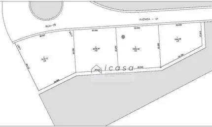 Terreno à venda, 1940 m² por R$ 1.649.221,00 - Residencial Colinas - Caçapava/SP