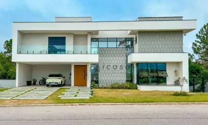 Sobrado com 4 dormitórios, 470 m² - venda por r$ 3.600.000,00 ou aluguel por r$ 14.925,00/mês - tampanhão - jambeiro/sp