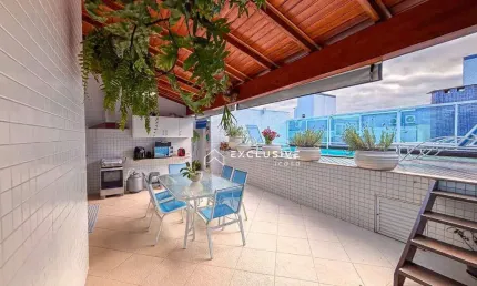 Cobertura com 4 dormitórios à venda, 224 m² por R$ 1.900.000,00 - Itaguá - Ubatuba/SP